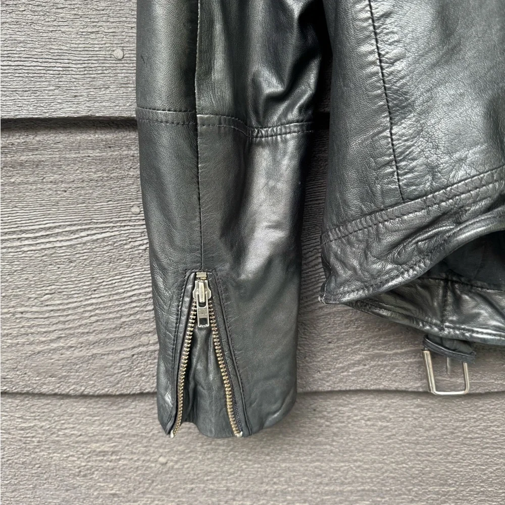 Muubaa quilted leather motorcycle style jacket - Picture 6 of 8